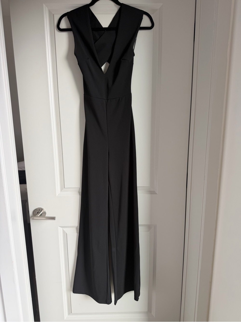 Lulus Black Sleeveless V-Neck Jumpsuit